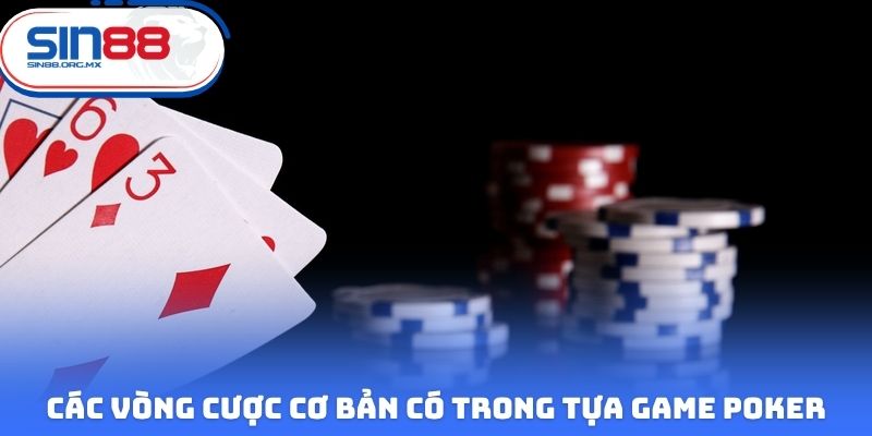 Các vòng cược cơ bản có trong tựa game Poker