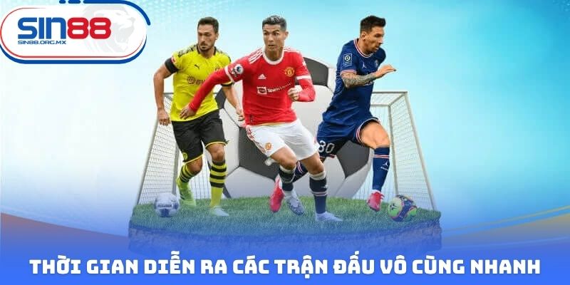 Thời gian diễn ra các trận đấu Virtual Sports vô cùng nhanh chóng